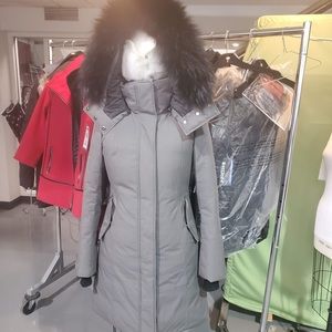 Mackage down coat “The Harlowe” in grey size small